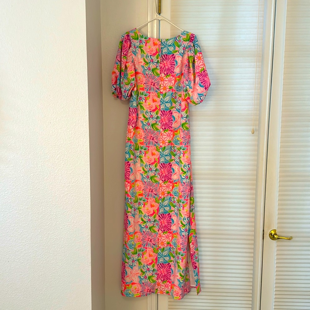 Lilly Pulitzer Floral Maxi Dress - Pink, Green, Blue
